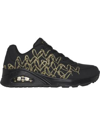 Sneakers Black Uno Golden Heart Version