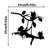 Swing Elf On Branch Steel Silhouette 1pc Metal Wall Art Home Garden Yard Patio Statue Stake Decoration or Garden Party Decor