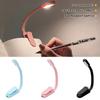 Mini USB Rechargeable Clip On Book Light 3 Level Adjustable Brightness LED Night Lamp For Bedroom Travel Study