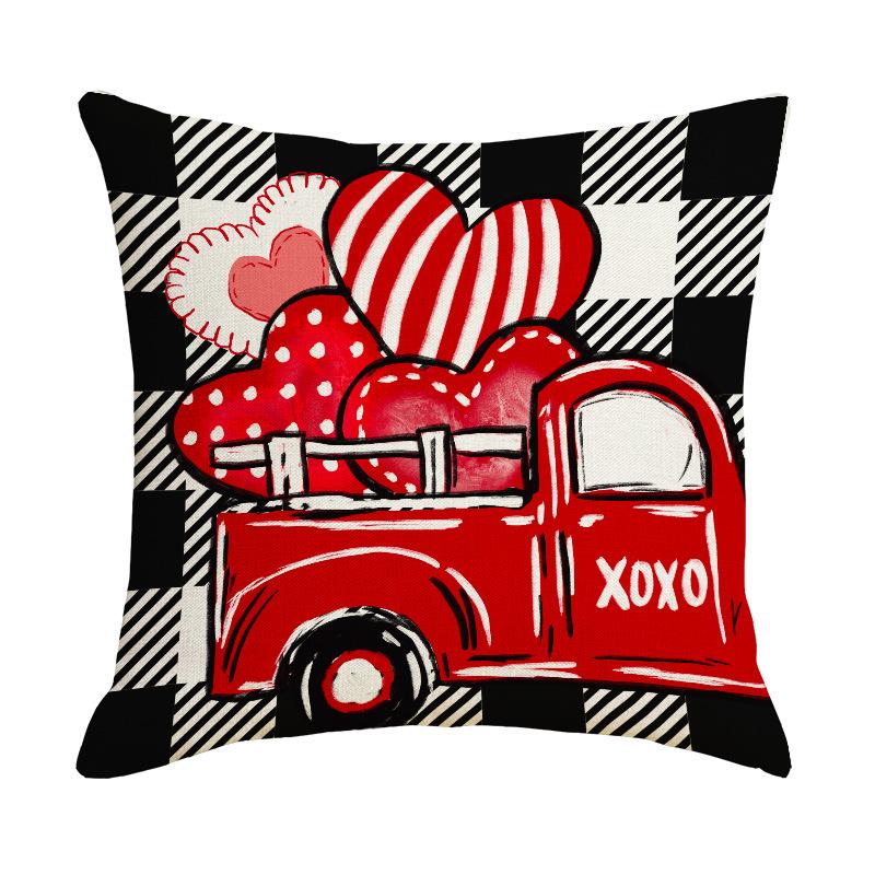 

Valentine s Day Pillow Cover Valentine s Day Sofa Living Room Pillow Cover Pillow Cover New Home Style 45 * 45Cm
