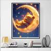 Disney Diamond Painting Winnie The Pooh Sleeping Under The Moonlight Wall Hanging Embroidery Full Diamond Cross Stitch DIY Gift Home Decor