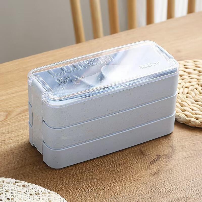 Набор пластиковых ланч-боксов ZISIZ, 3 слоя