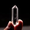1 PC Gift Reiki Treatment Healing Stone Double-pointed White Quartz Hexagonal Wand Clear Crystal Obelisk