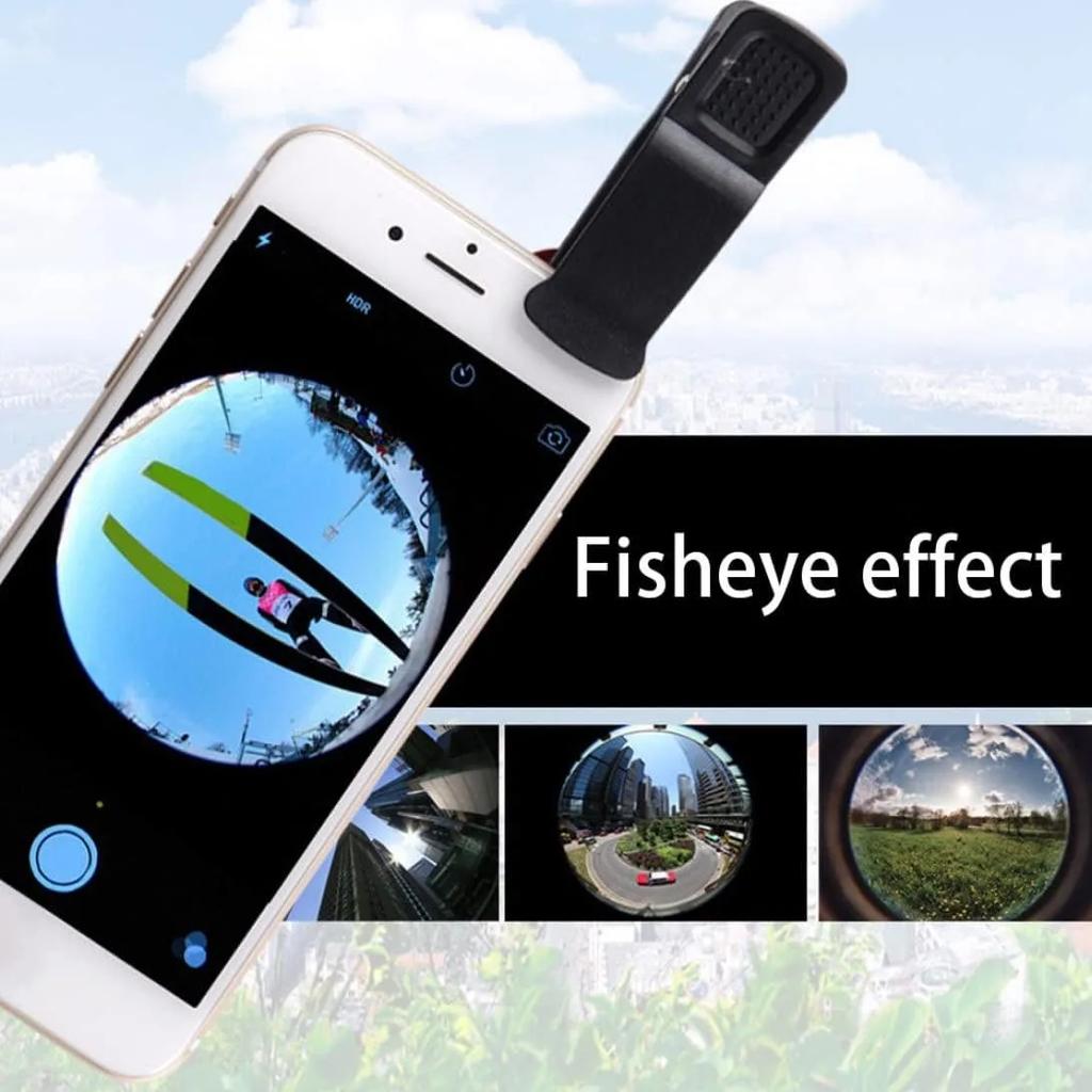 3 in1 Fisheye Wide Angle Micro Camera Lens for iPhone Xiaomi Redmi 3IN1 Zoom Fish Eye Len on Smartphone Lenses with Phone Clip