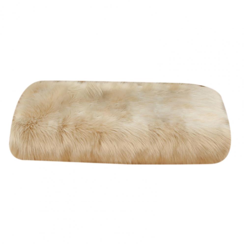 

30/40/60cm Doormat Wide Application Polyester Faux Fur Sheepskin Simple Area Rug Halloween Welcome Resistant Carpet For Home 1000mmx1000mm