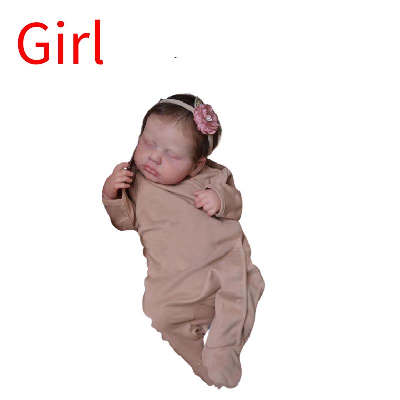 

Reborn Симуляция 49см Кукла Младенец Компаньон для купания Реалистичные Игрушки Реалистичный Подарок для ребенка Girl