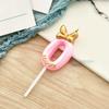 1pc Pink Numbered Birthday Candles Golden Bow Cake Decoration for Children boys Girls Teenage Birthday Baking Decoration Plugins