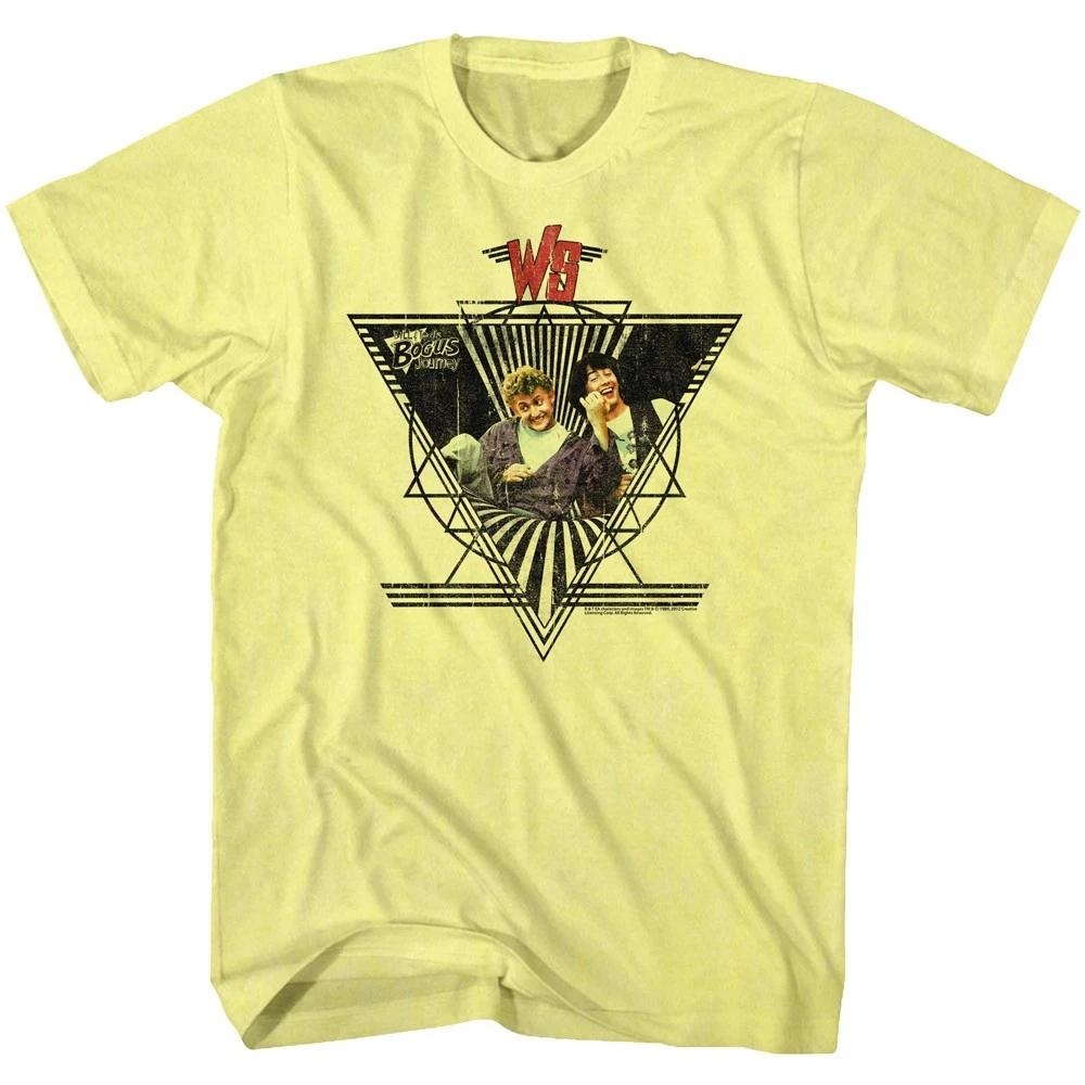 

Bill & Ted s Excellent Adventure Movie WS Triangle Badge Logo Men s T shirt XL