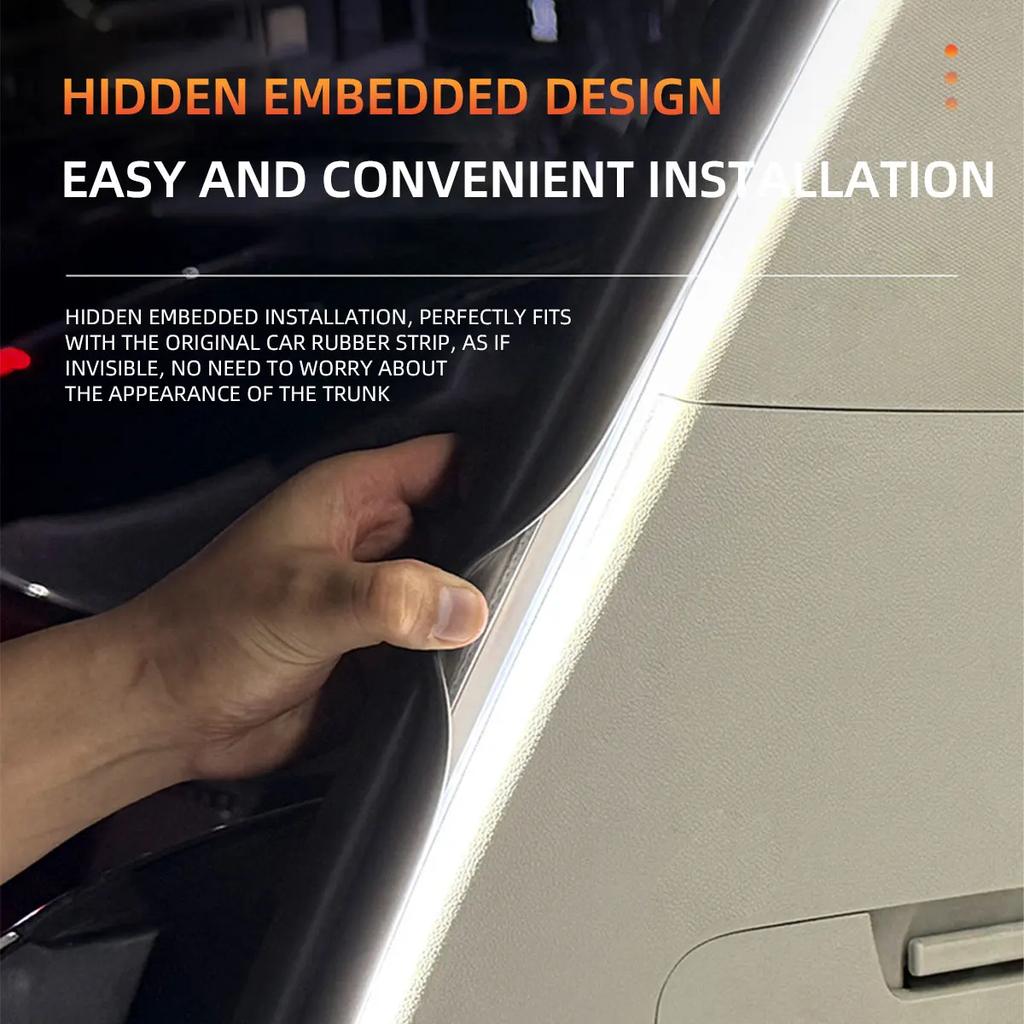 Automatic Led Trunk Light 4M Automatic Sensor Car Trunk Light Strip with Dynamic Flowing Illumination for Universal Fit Easy 12V