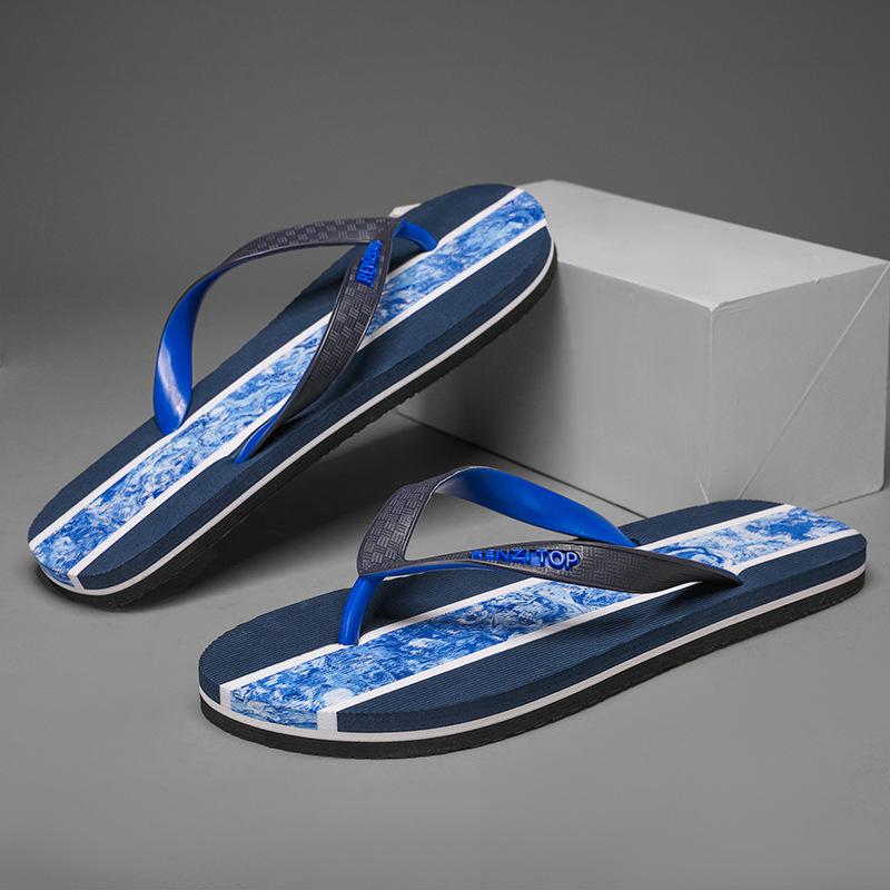 Stepping On Shit Soft-Soled Slippers Men Wear Summer Sandals Thick-Bottomed Beach Flip-Flops