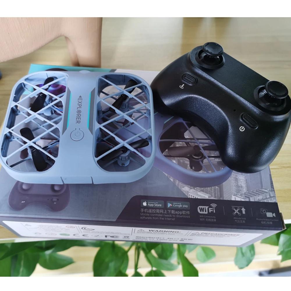 H107 8k Drone Wifi Fpv Drones with Camera Hd 4k Remote Control Helicopter Plane Pocket Quadcopter Christmas Gift for Boys