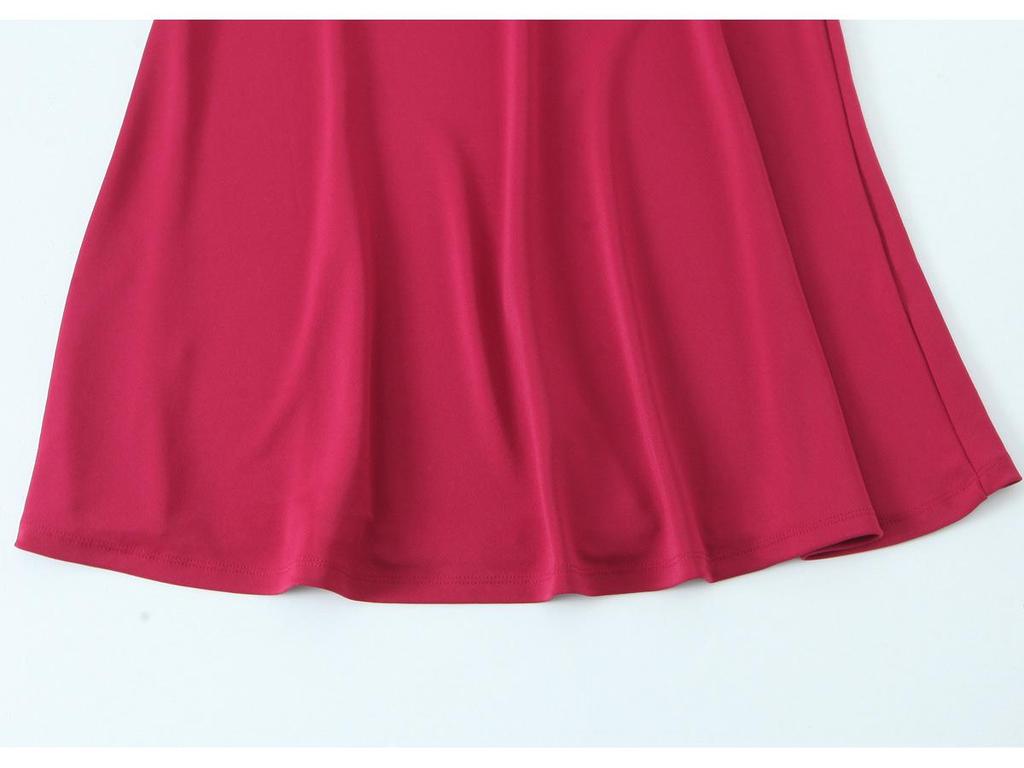 2025 Spring/Summer Women's Slim Asymmetrical Backless Long Camisole Dress