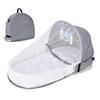 Foldable Portable Baby Travel Crib - Anti-Pressure, Bionic Design for Newborns
