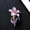 Women Brooch Romantic Crystal Flower Lapel  Accessories Carnation Botany  Gifts Jewelry