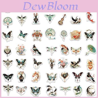 50 Sheets Of Retro Style Graffiti Stickers For Guitar Notebook And Luggage Waterproof Diy Decor
