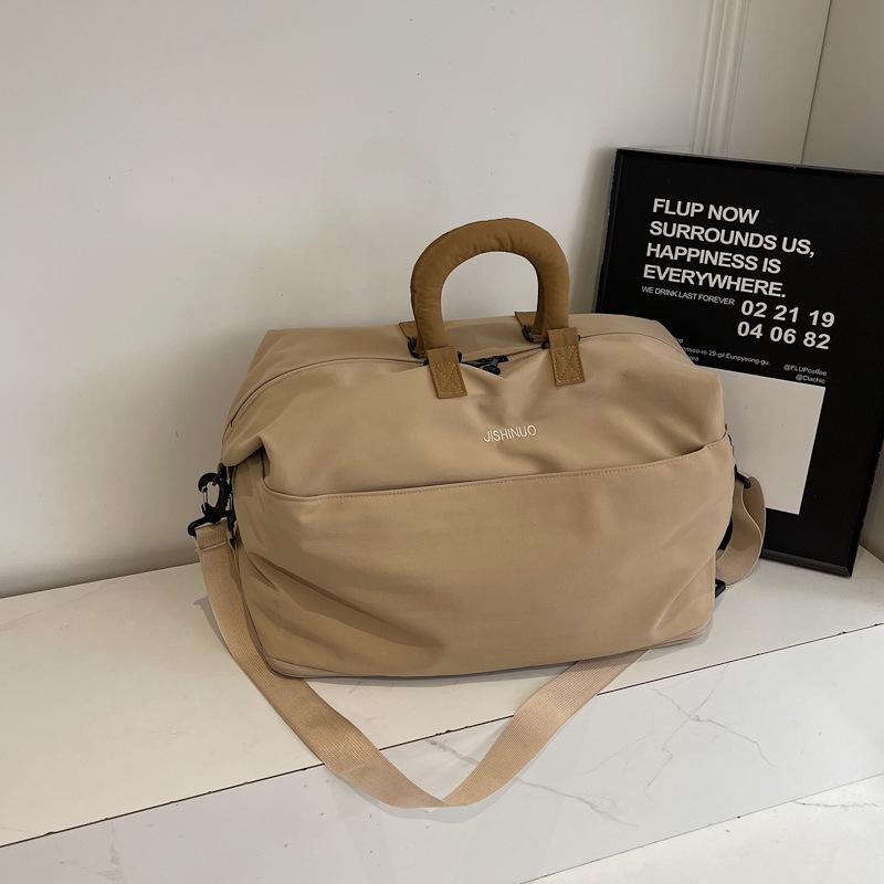 

Расширяемая дорожная сумка-даффл с рукавом для ручки багажа: Стильная сумка для бизнеса, фитнеса, йоги и спорта хаки