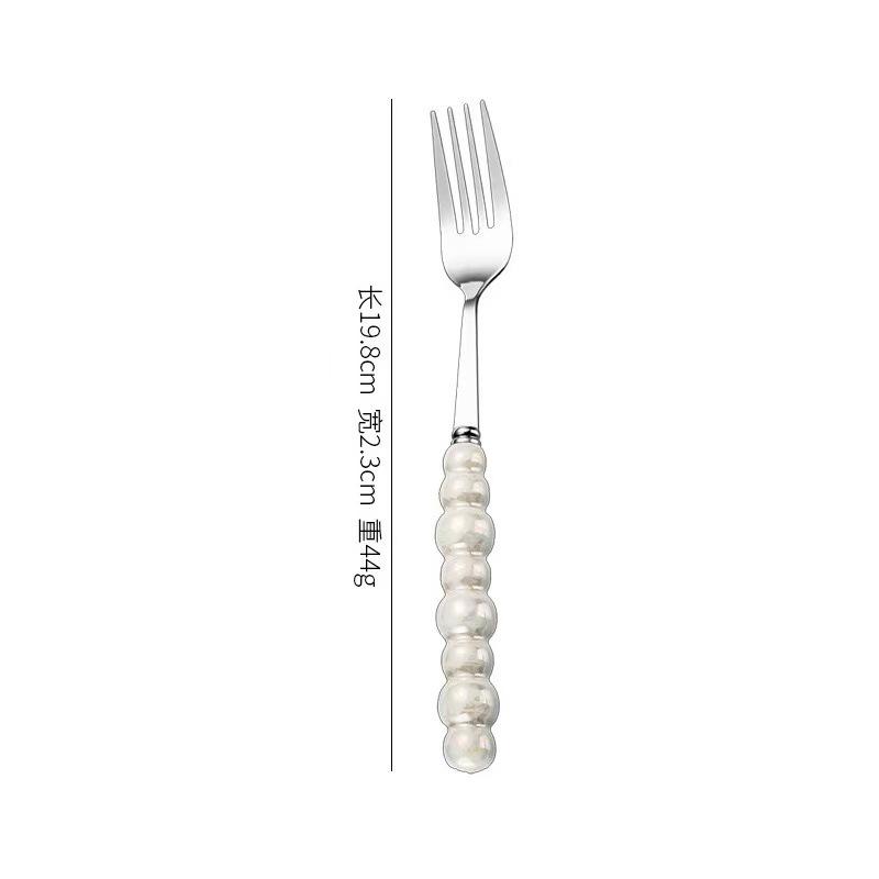 Pearl Ceramic Handle Stainless Steel Wedding Cake Knife & Spatula Set, High-Quality Baking & Pizza Tools