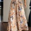 New High-waisted Wide-leg Pants In Large Size with Tie-dye and Drawstring, Straight and Loose Wide-leg Pants