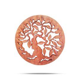 Tree of Life Wall Panel Round Wooden 30cm