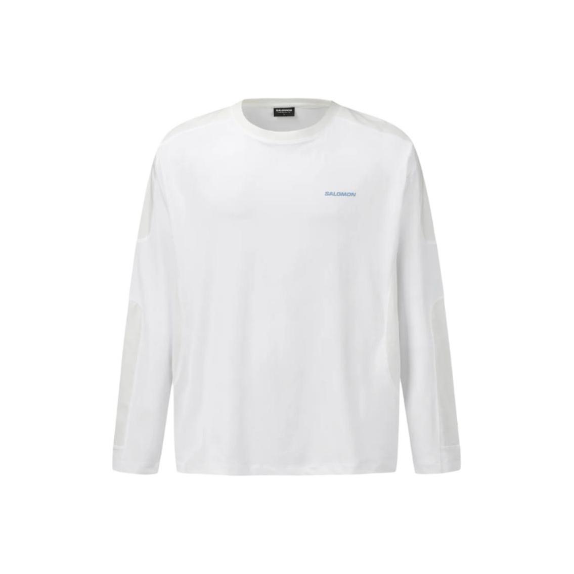 Salomon Loose Quick-Dry Logo Round Neck Long Sleeve T-Shirt Unisex Tops LD0035100 M