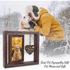Dog Memorial Gifts for Loss of Dog,Rotating Wooden Picture Frame for 4x6 Photo,Loss Sympathy Gift,Cat Pet Bereavement Remembrance Picture Frame