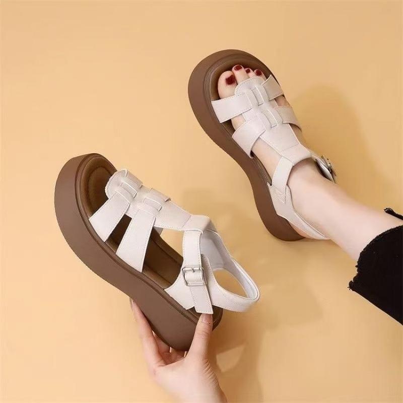 

Платформенные женские туфли лето новые с юбкой сандалии универсальные повседневные шлепанцы женские 40