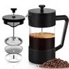 French Press Coffee Maker For Home Travel Camping (black, 1000 Ml)