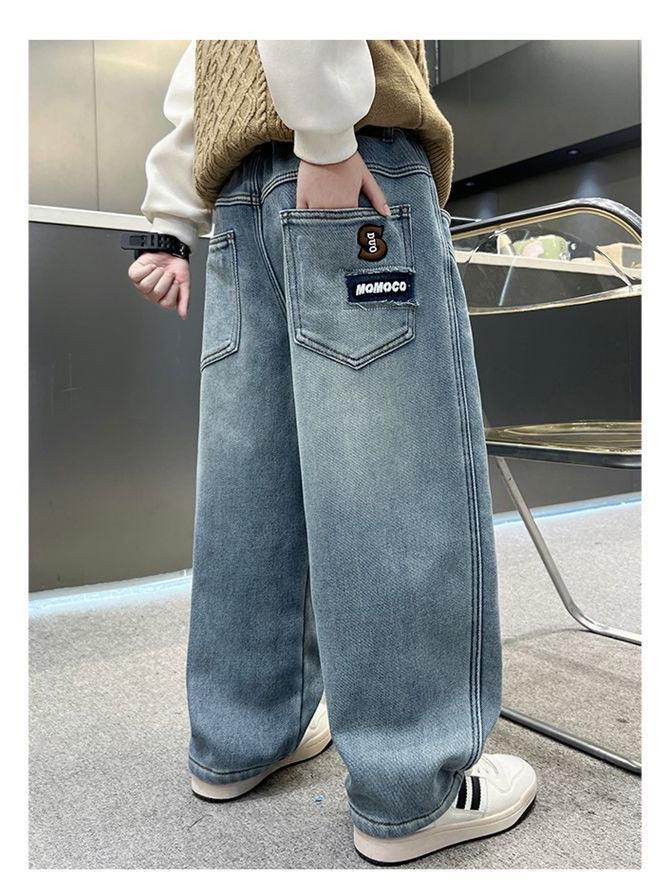 Zhongda Boys' Versatile Harem Pants - Super Soft, Stylish, Loose Fit Curved Design for Spring and Autumn