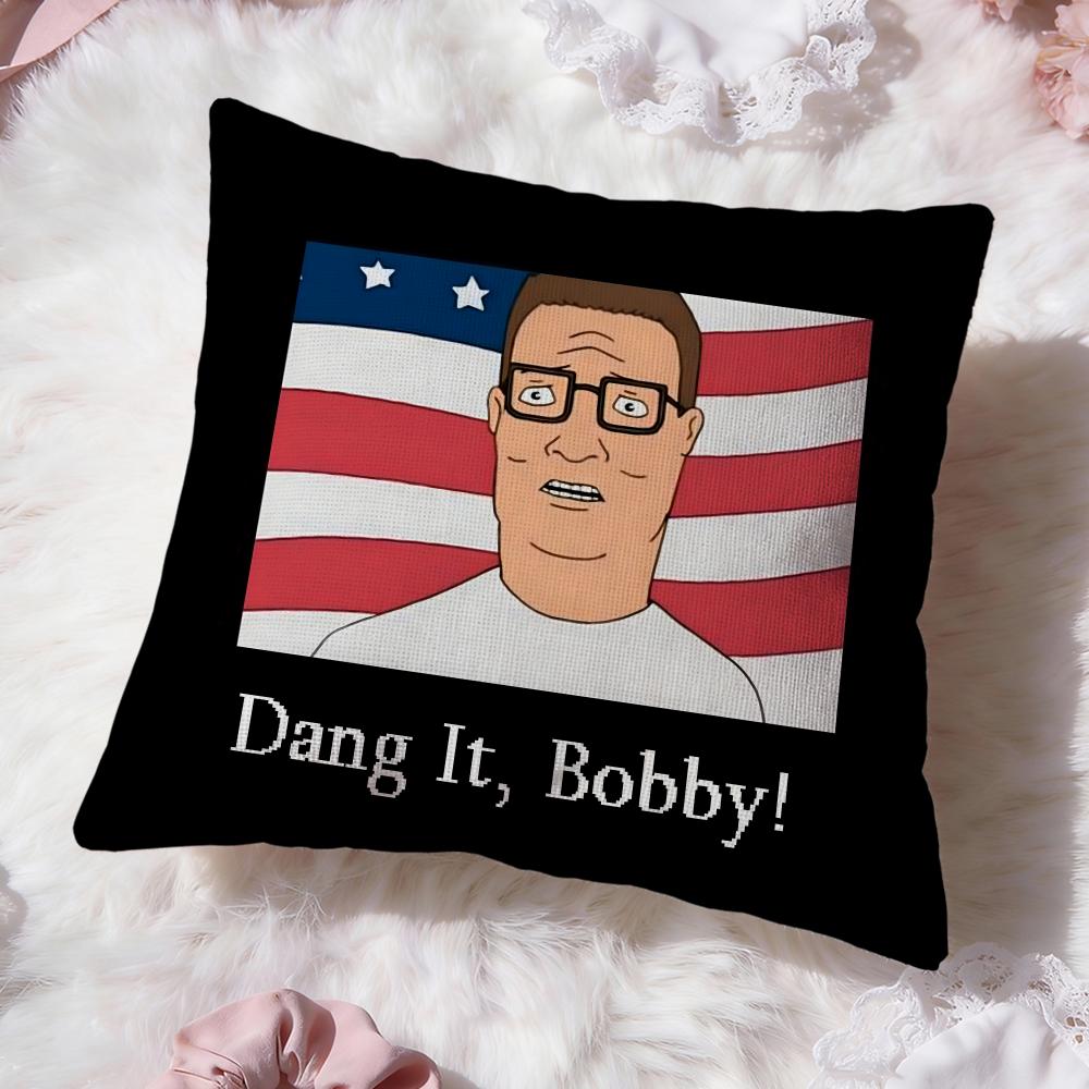 

K-King of The H-Hill Cushion Cover Premium Comfort Reversible Pillow Cove -Two in One Design for Any Room & Car Interior 30cmx30cm