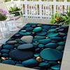 1pc Stone Pattern Area Rug Soft Flannel Floor Mat for Living Room, Bedroom and Carpet, Sofa Coffee Table Floor Mat, Machine Washable