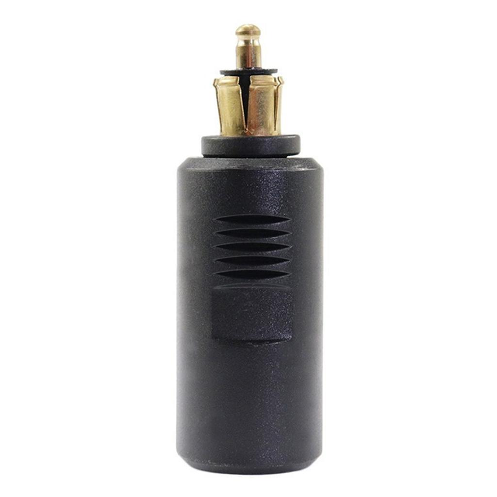 Female Plug Short Socket Adapter 12- EU Plug Cigarette Lighter Socket Converter for Mobile Phone Waterproof Dustproof