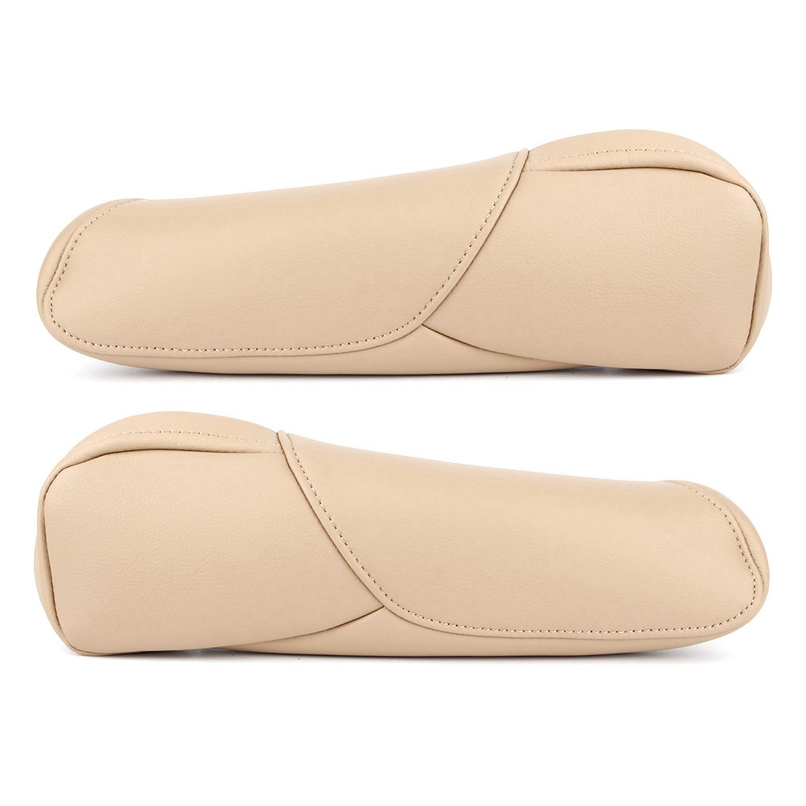2pcs Seat Armrest Cover Driver Passenger Microfiber Leather Fit for Honda CRV 2007 2009