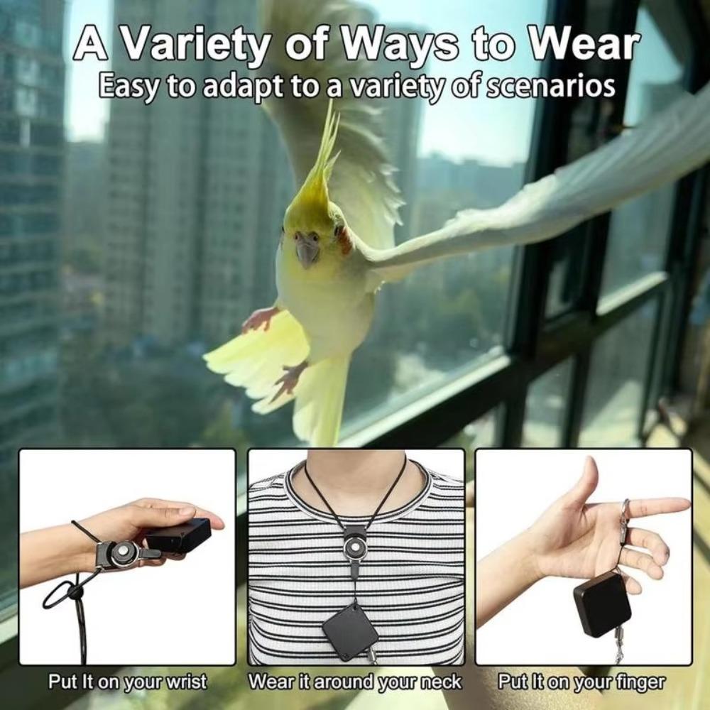 Adjustable Bird Training Leash With Auto Flying Control Cockatiel Harness Leashes Pet Accessories
