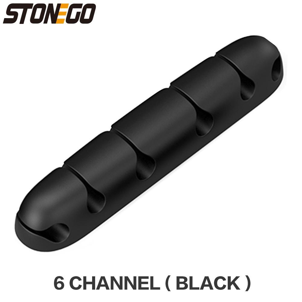 Cable Organizer Feel Free To Stick Multi-function Desktop USB Cable Organizer Wire Winder Silicone Tie Fixer Wire Management