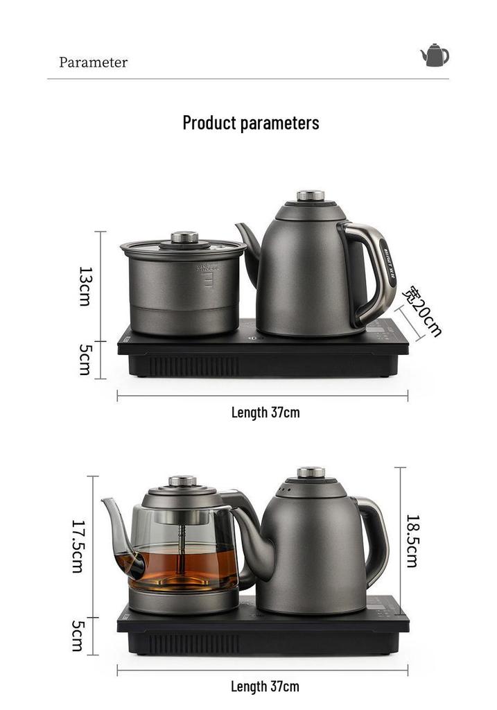 Automated Titanium Electric Kettle with Built-in Tea Table for Brewing and Steaming