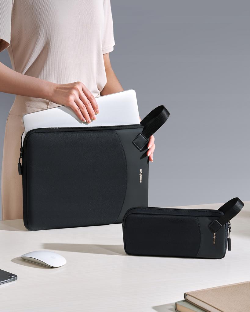 Innostyle Set Laptop Bag 14 Waterproof + Gadget Case Black