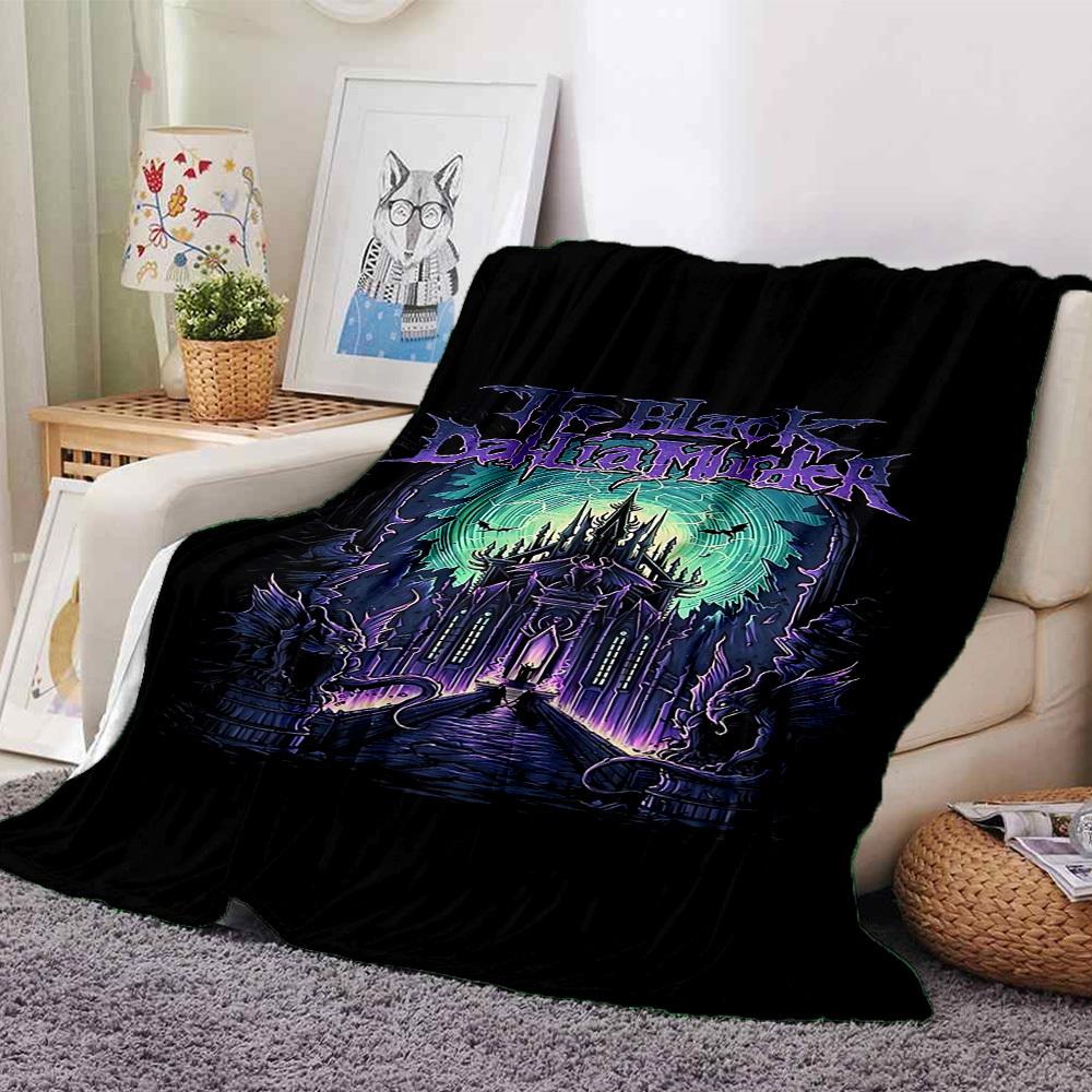 

1pc Black Dahlia Murder Soft Warm Throw for Home, Office, Trave, All-Season Cozy Bedding Gift, Office Cozy Accessory 1083 80cmx120cm(31inx47in)