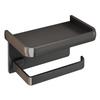 Punch-Free Aluminum Bathroom Tissue Box Holder