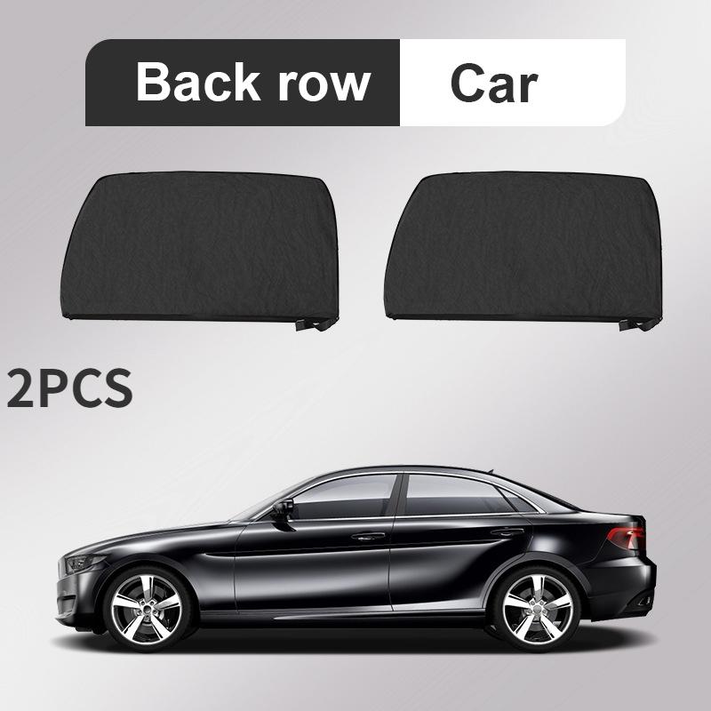 

4PC Universal Privacy Window Mest Mosquito Net Window UV Protect Side Window Sunshade Mesh Sun Visor Protection Car Accessories