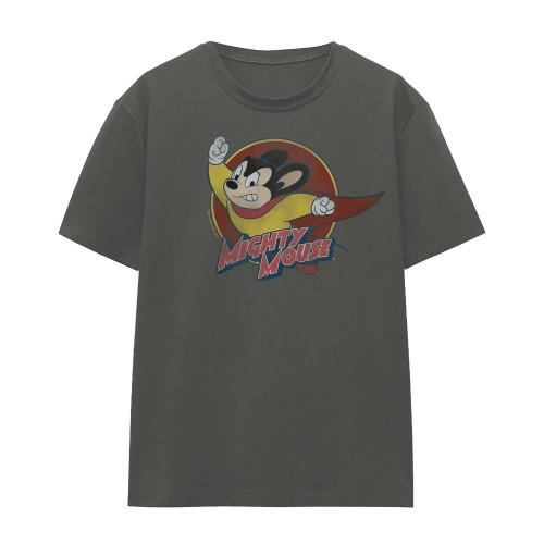 Mighty Mouse Unisex Adult Circle T-Shirt