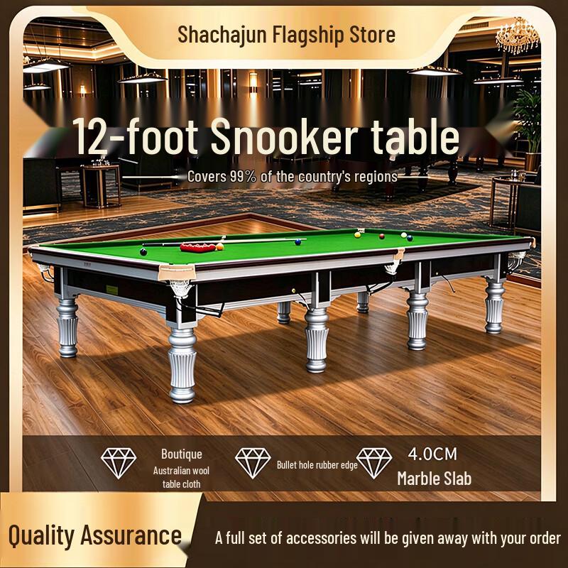 Shachangjun Professional 12ft English Snooker Table