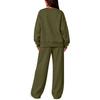 Women's Round Neck Long Sleeve Two Piece Set with Pants for Casual Wear