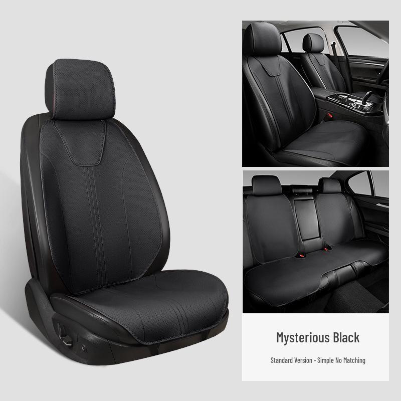 Four Seasons Suede Car Seat Cushion: Universal, Breathable, Slim Waist Design for All Seasons.
