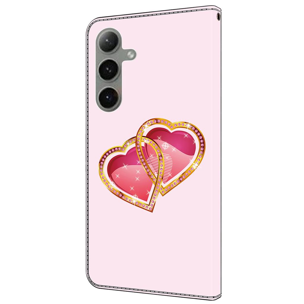 For Samsung Galaxy S24 FE Case Pattern Printed Protective Leather Flip Phone Case