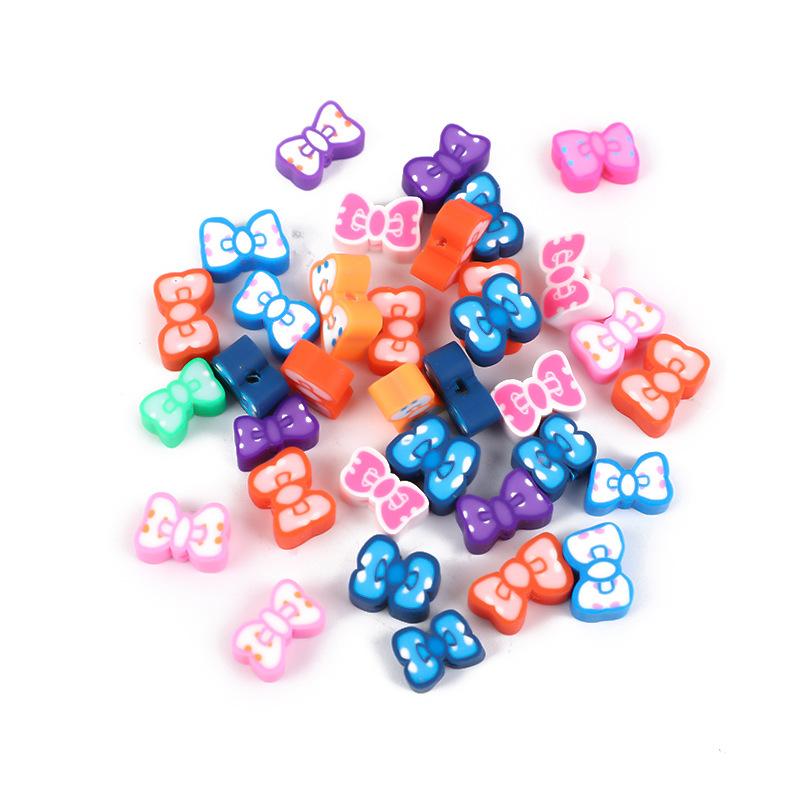 Diy Polymer Clay Soft Ceramic Beads, Round Soft Ceramic Beads Handmade Jewelry Accessories