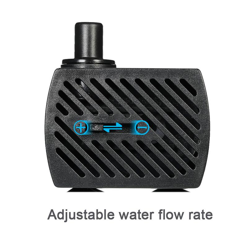 110V/220V 2,5W/3W/4W/5W Ultra-tiché ponorné čerpadlo pro vodní fontány Filtr Rybník Akvárium Vodní čerpadlo Nádrž Zahradní fontána