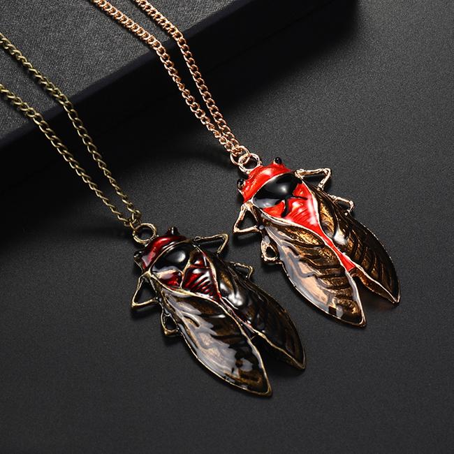 1pc Charm Retro Vintage Bronze Tone Metal Insect Cicada Pendant Necklace Gifts 1pc Charm Retro Vintage Bronze Tone Metal Insect Cicada Pendant Necklace Gifts