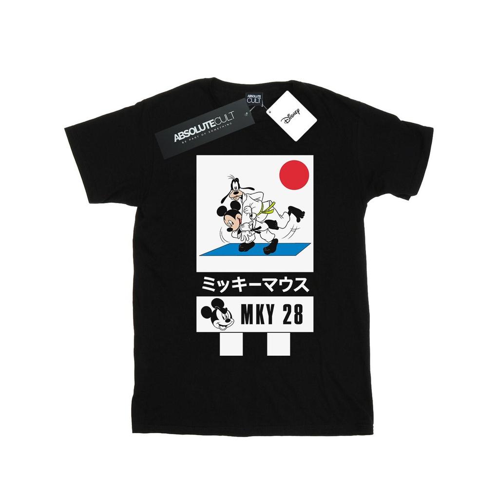 Disney Mens Mickey And Goofy Karate T-Shirt