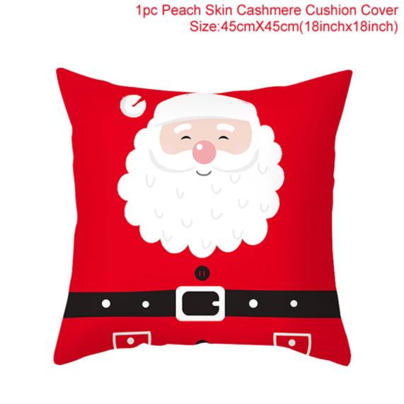 2022 Cartoon Christmas Style Collection Cushion Cover Printed Pillow Living Room Decorative Pillowcase Pillowcase Aesthetics
