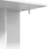 Side Table White 45 x 40 x 62.5 cm Particleboard